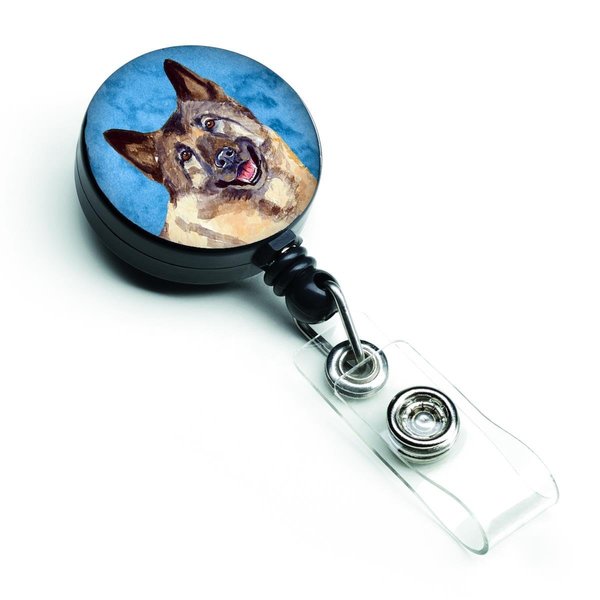 Carolines Treasures Blue Norwegian Elkhound Retractable Badge Reel LH9398BUBR